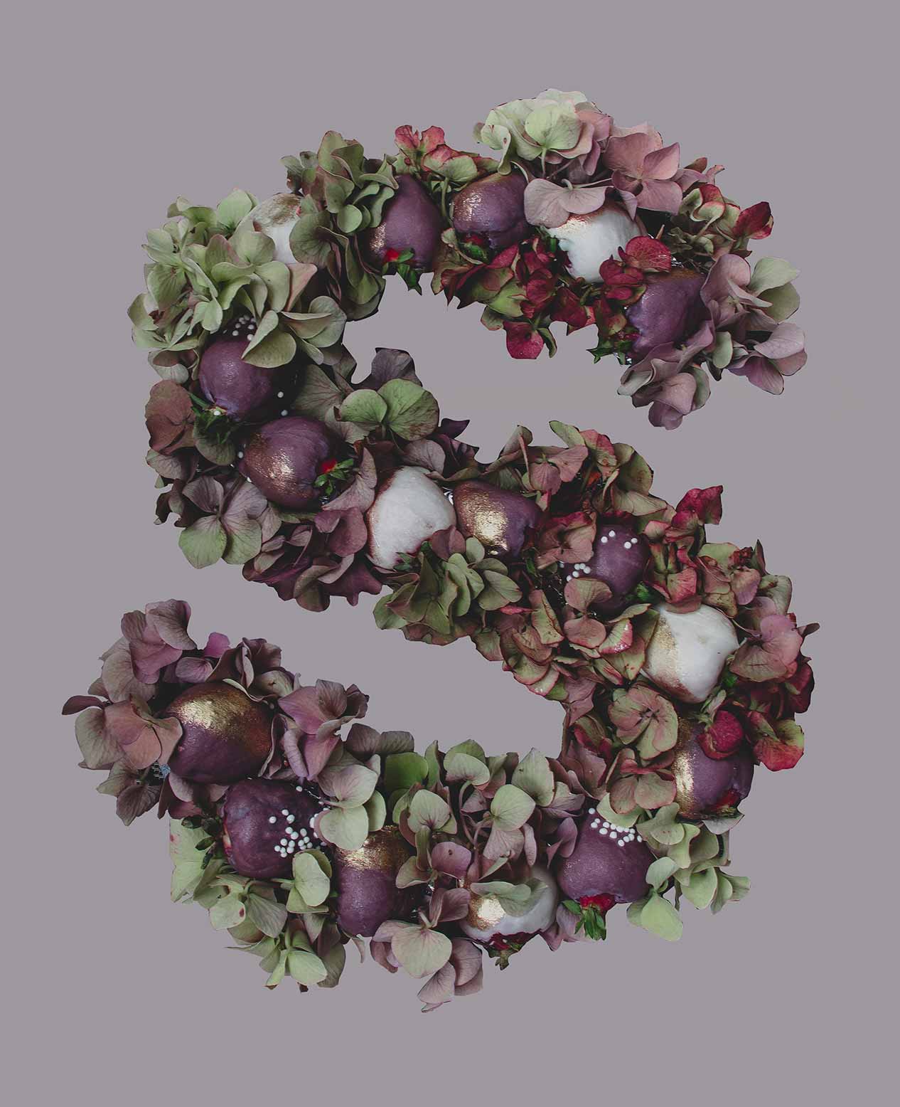 Floral Letter S Floral Letter S