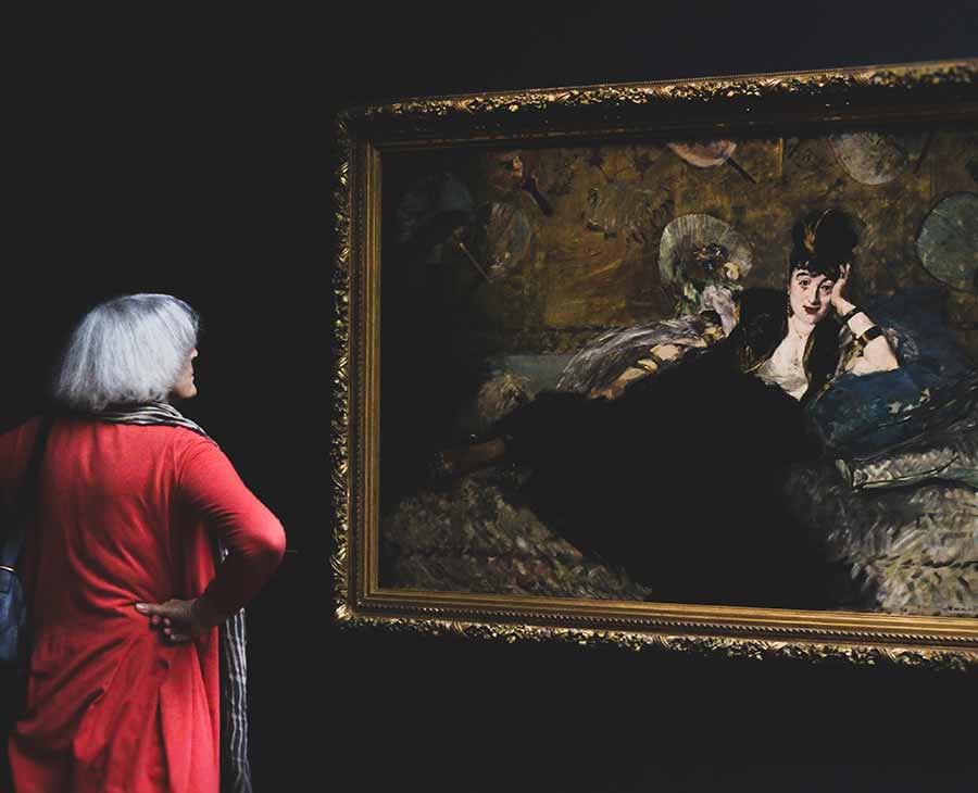 Person Admiring Arwork Person Admiring Artwork